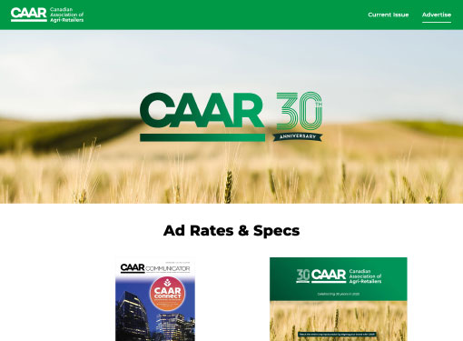 CAAR Ad Rates & Specs