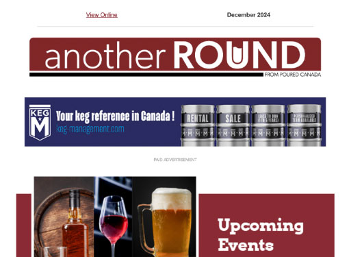 Poured Canada's Another Round eNewsletter