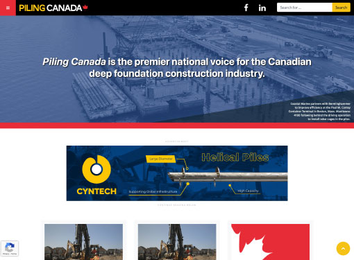 Piling Canada website